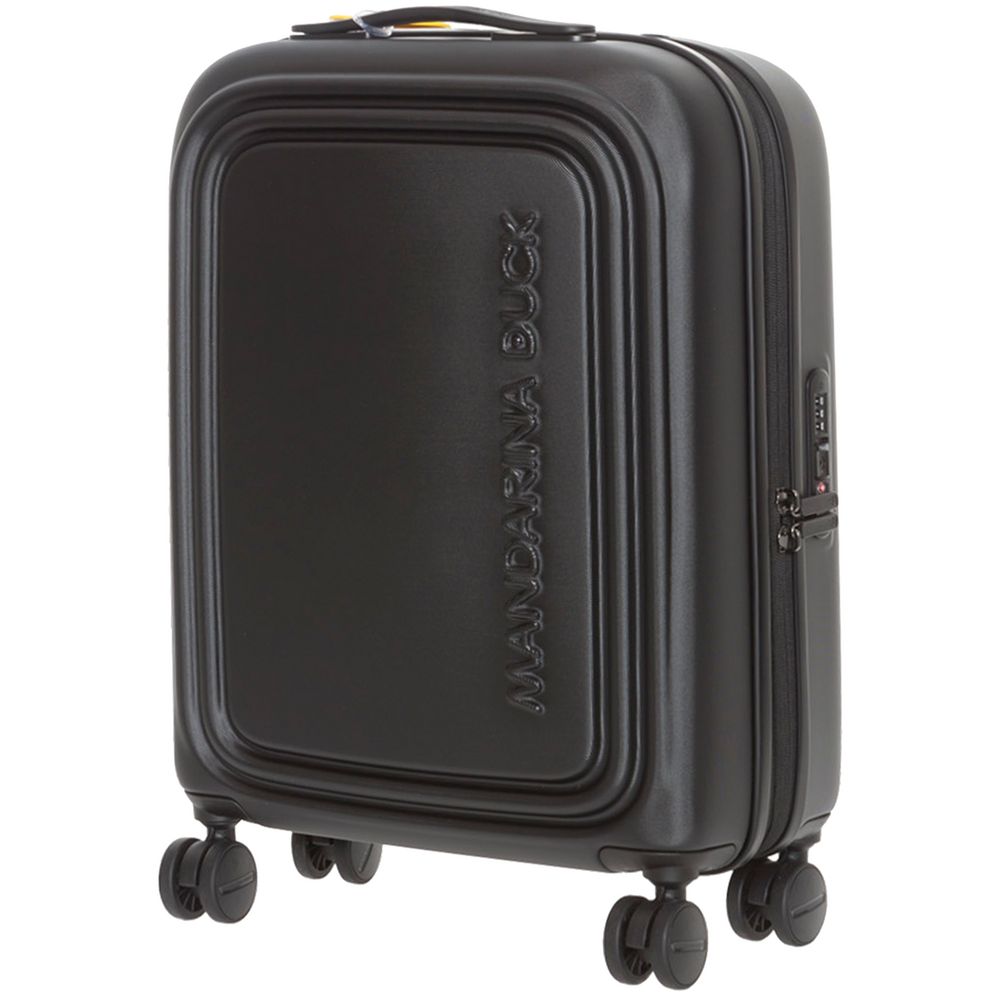 Чемодан Logoduck S, черный с логотипом