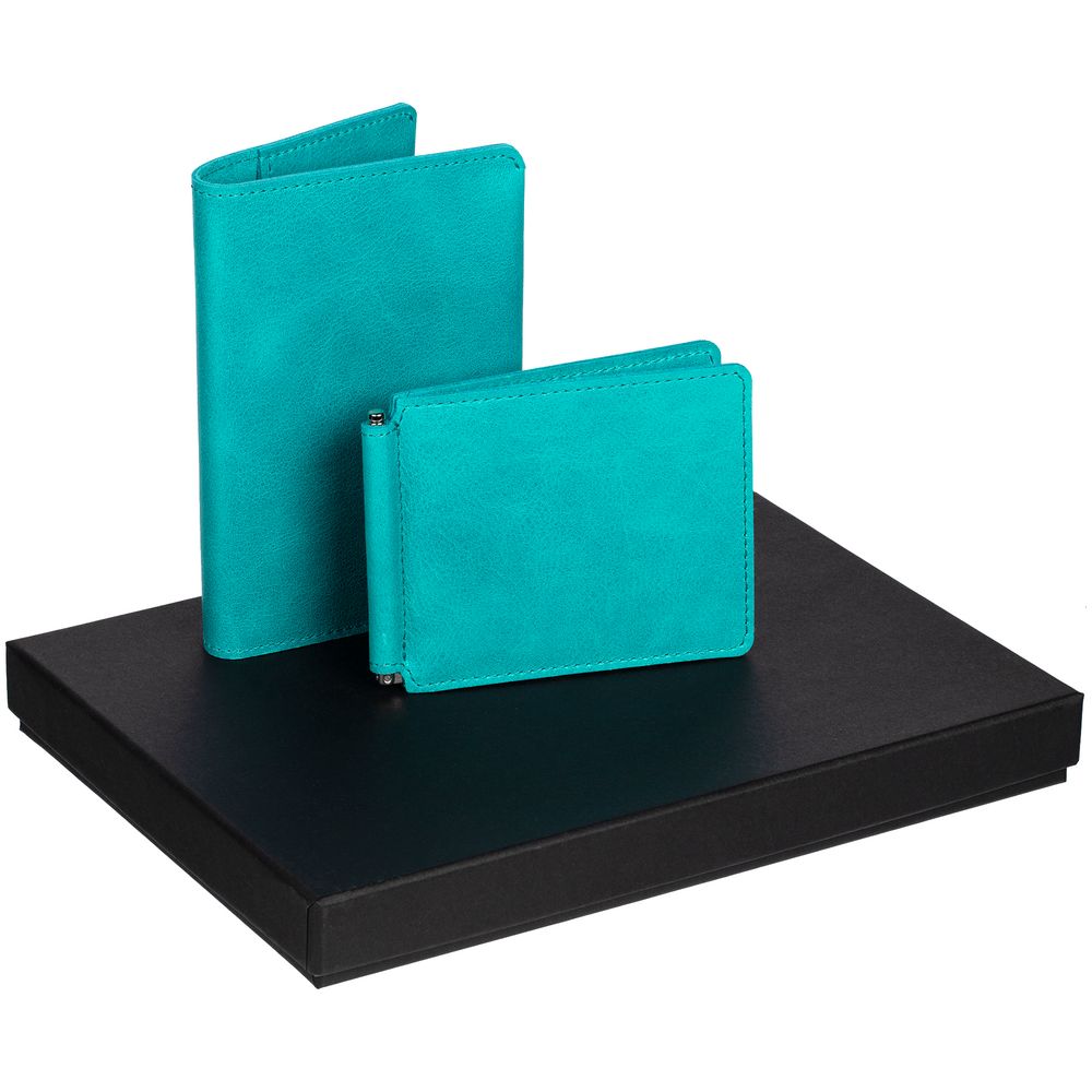 Набор Apache Billfold, бирюзовый с логотипом