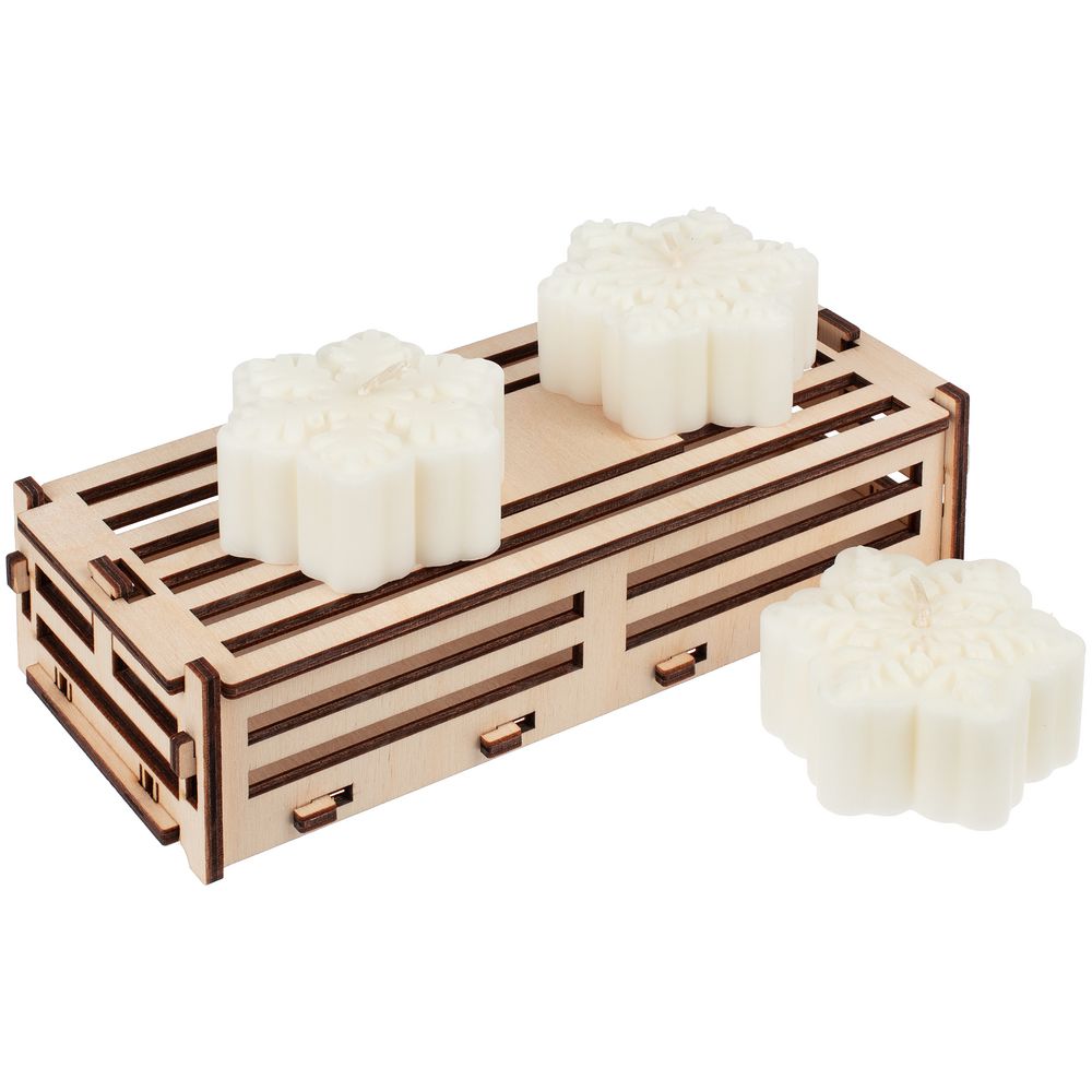 Набор свечей Snowlight, 6 см с логотипом