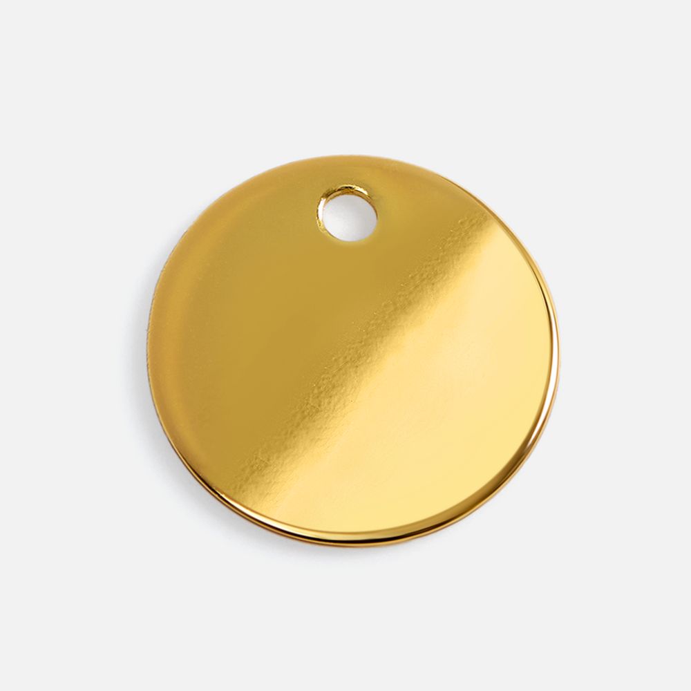 Шильдик металлический Alfa Sirkel, золотистый глянцевый