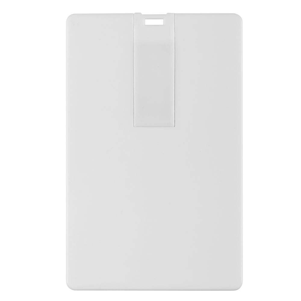 Флешка Card, 16 Гб, белая с логотипом