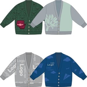 Кардиган Cozy Knit Grand на заказ, акрил с логотипом