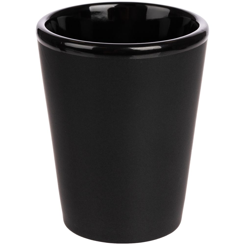 Стопка Schwarz Glanz, черная с логотипом