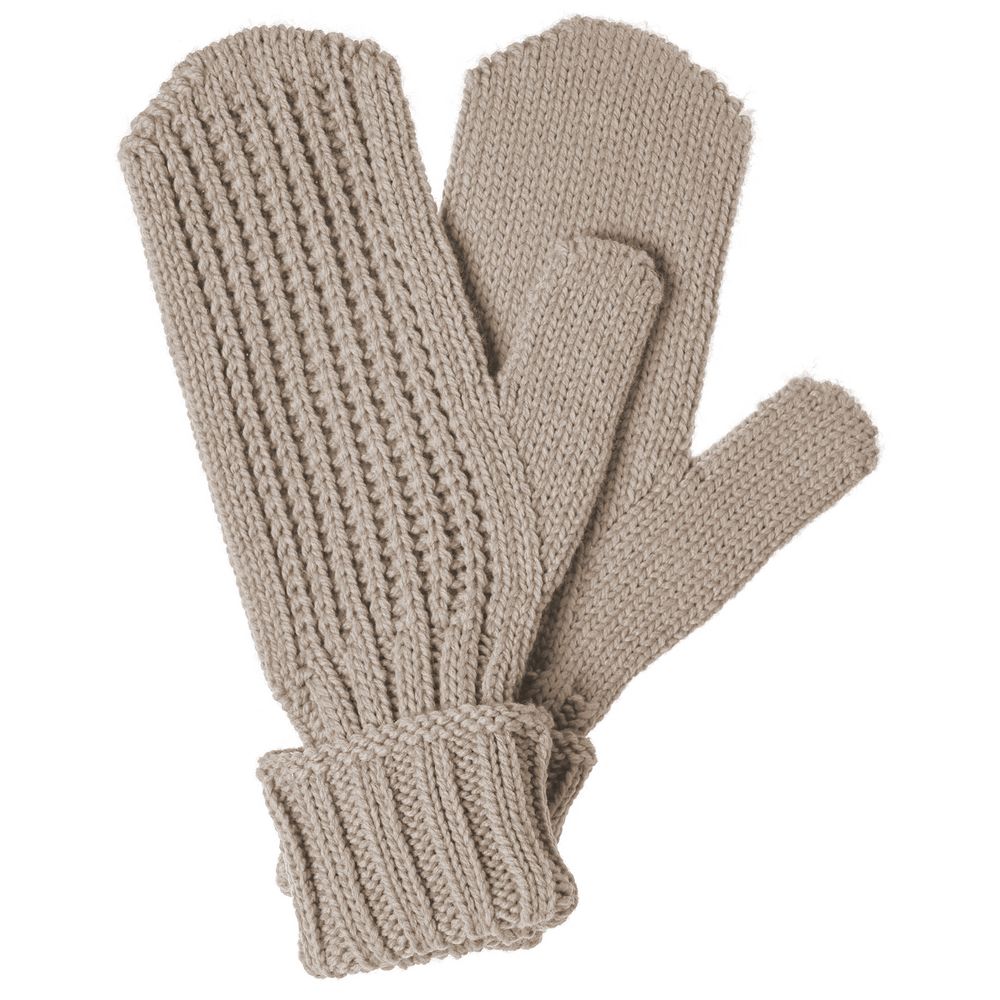 Варежки Nordkyn, бежевые с логотипом