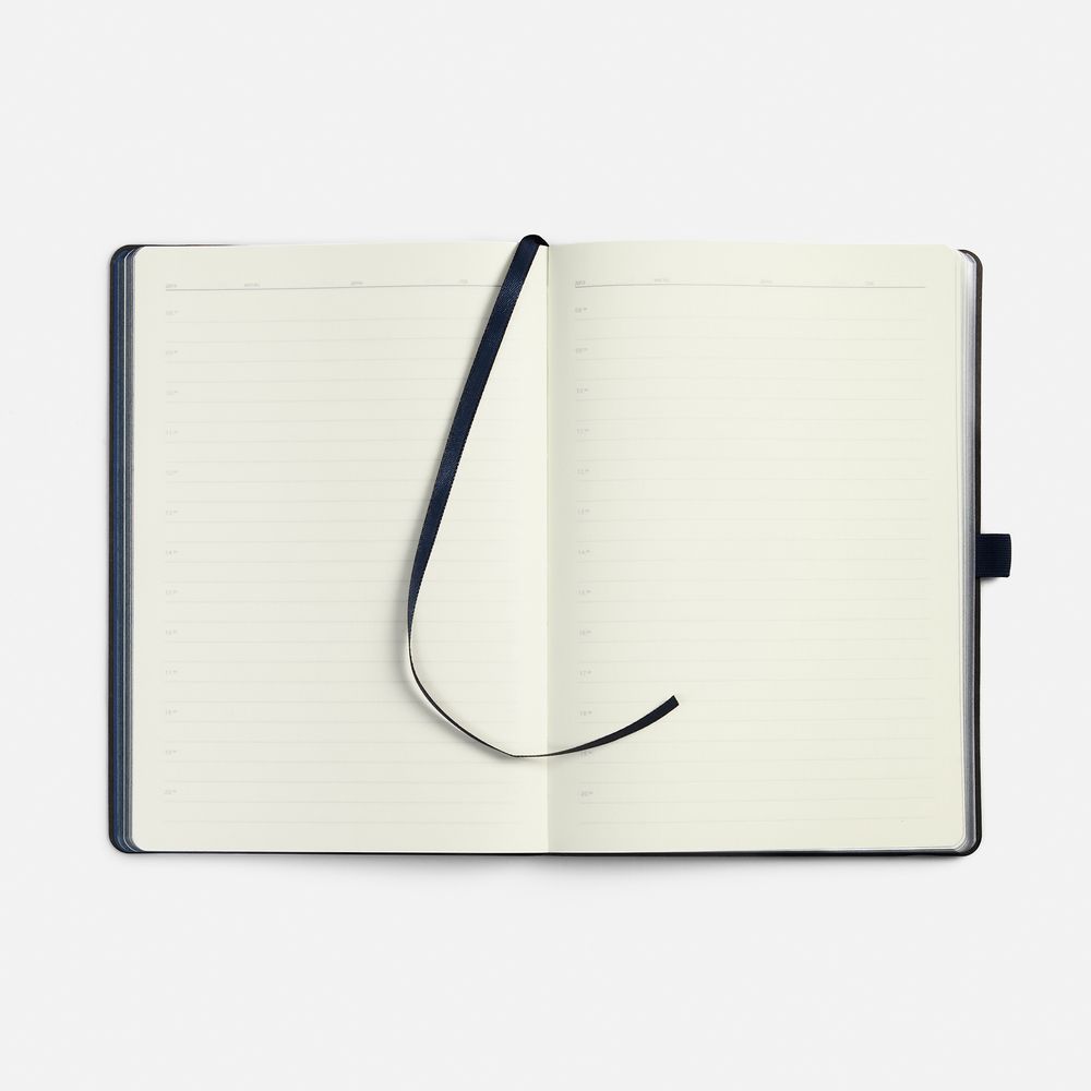 Ежедневники с логотипом с печатью логотипа. Ежедневник Peel Flex, недатированный по цене 939 ₽ руб. (артикул 26687.40) Ежедневник Peel Flex, недатированный, синий