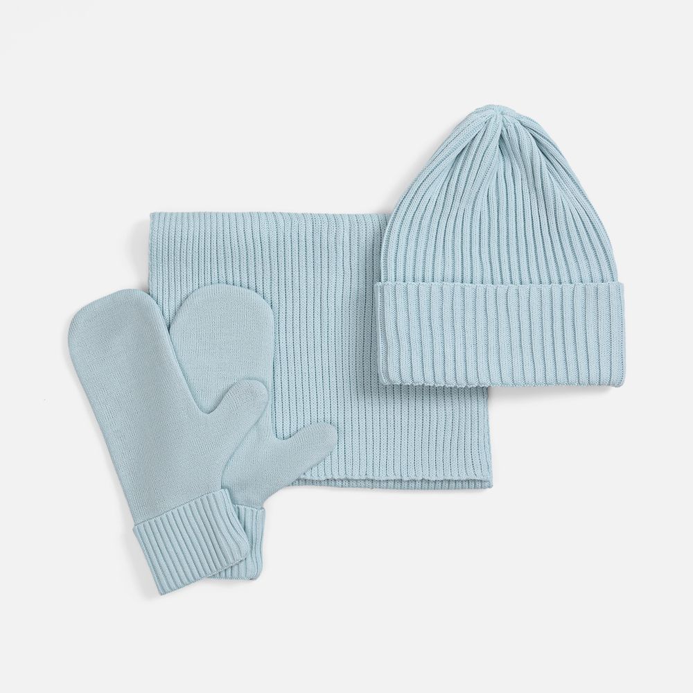 Набор Yong, голубой с логотипом