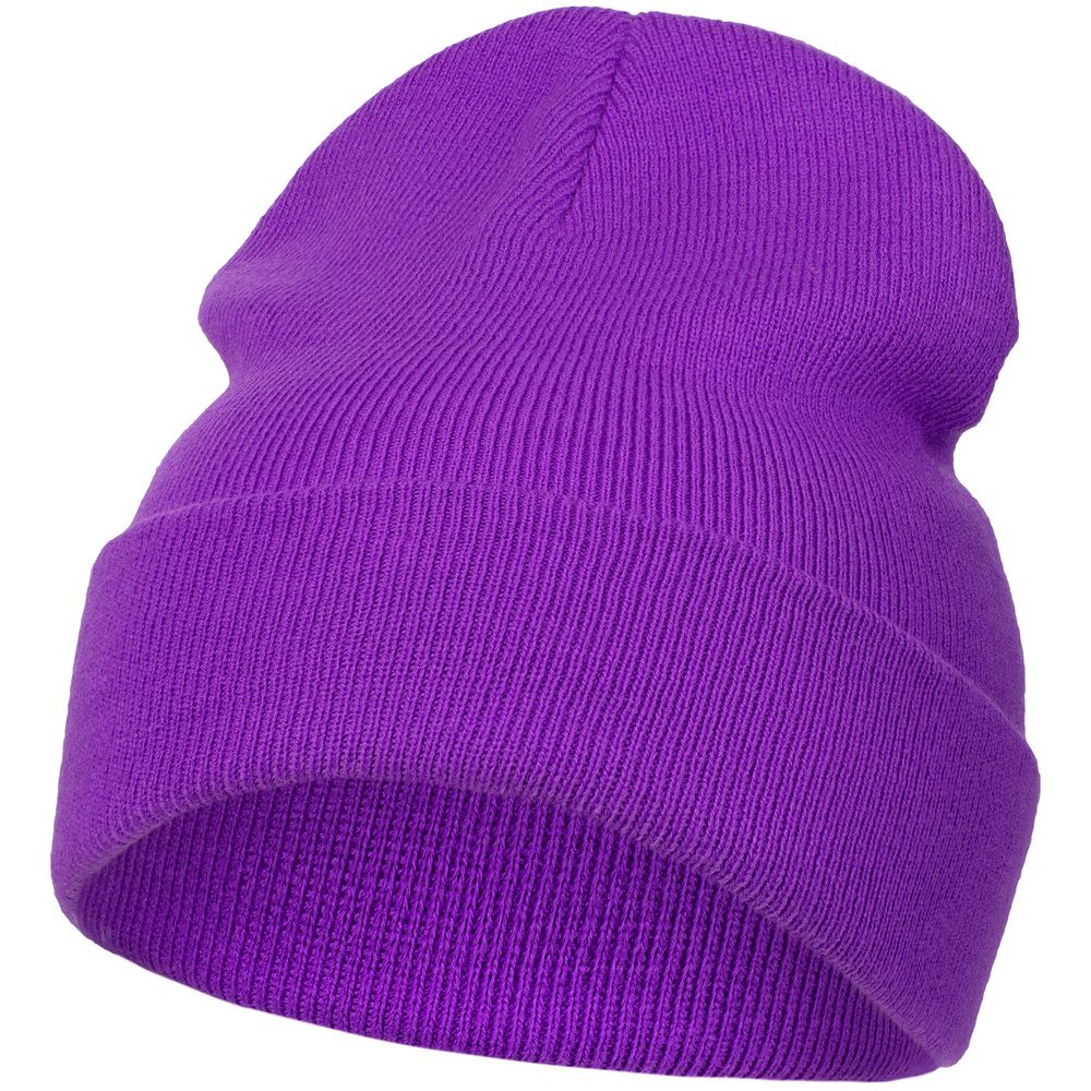 Шапка Urban Flow, ярко-фиолетовая с логотипом