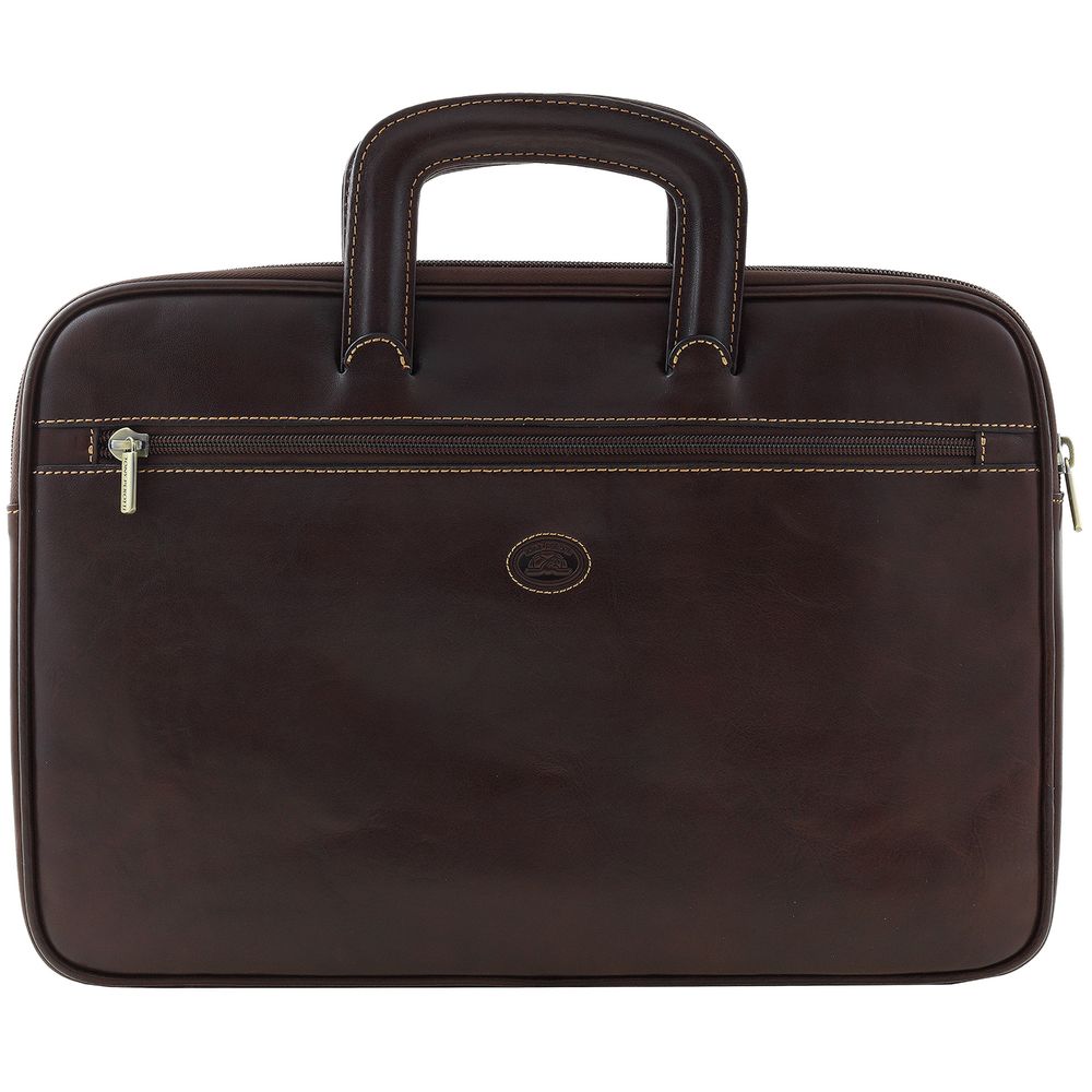 Сумка для документов Italico, коричневая с логотипом