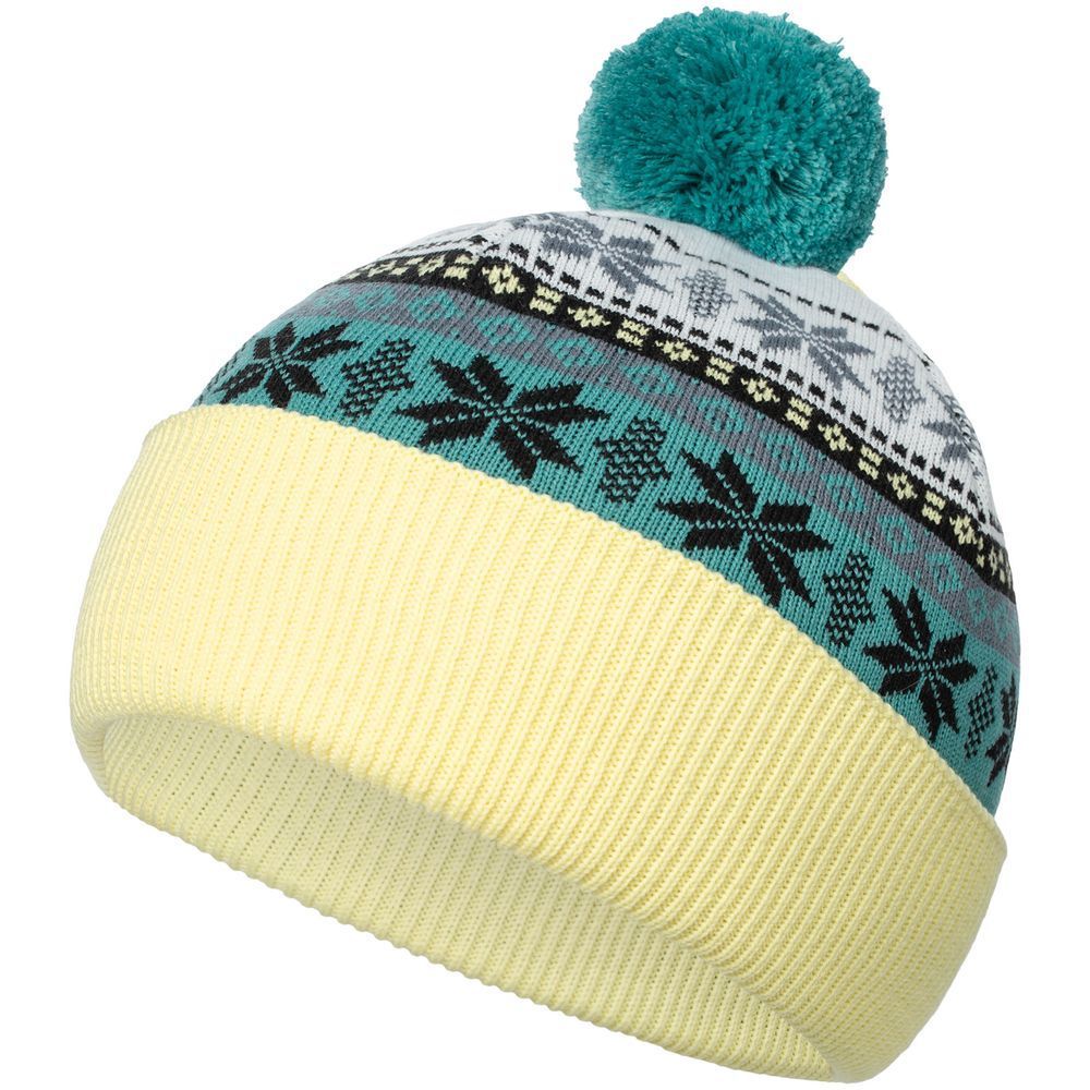 Шапка Mirakler, зеленая с желтым с логотипом