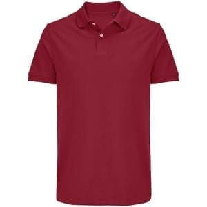 Рубашка поло женская Pacific Women, красная (бургунди) с логотипом