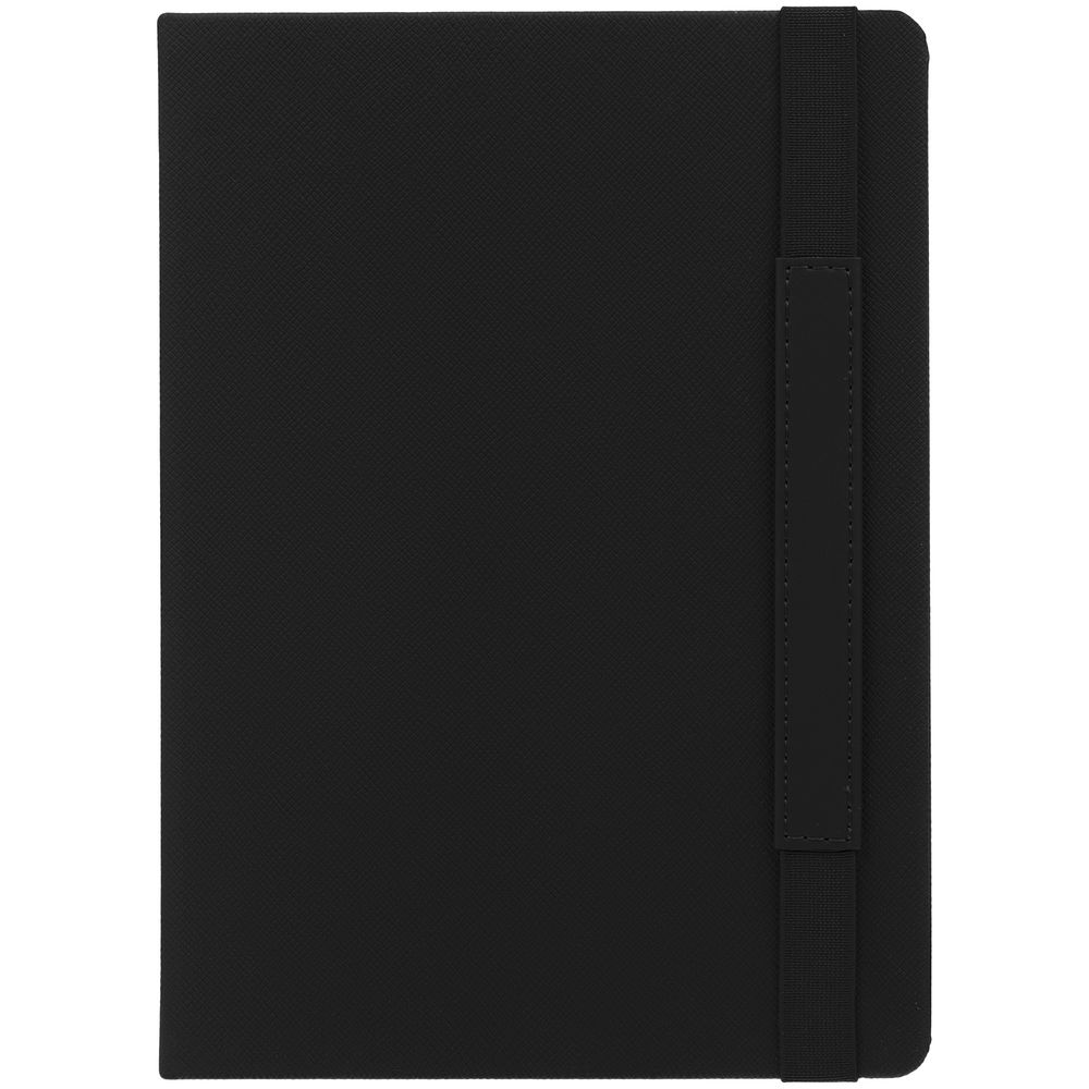 Ежедневник Peel, недатированный, черный с логотипом