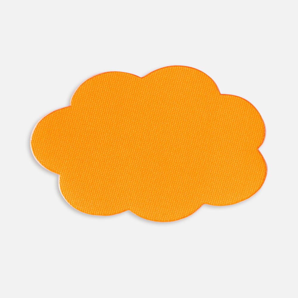 Наклейка тканевая Lunga Calum, L, оранжевый неон с логотипом