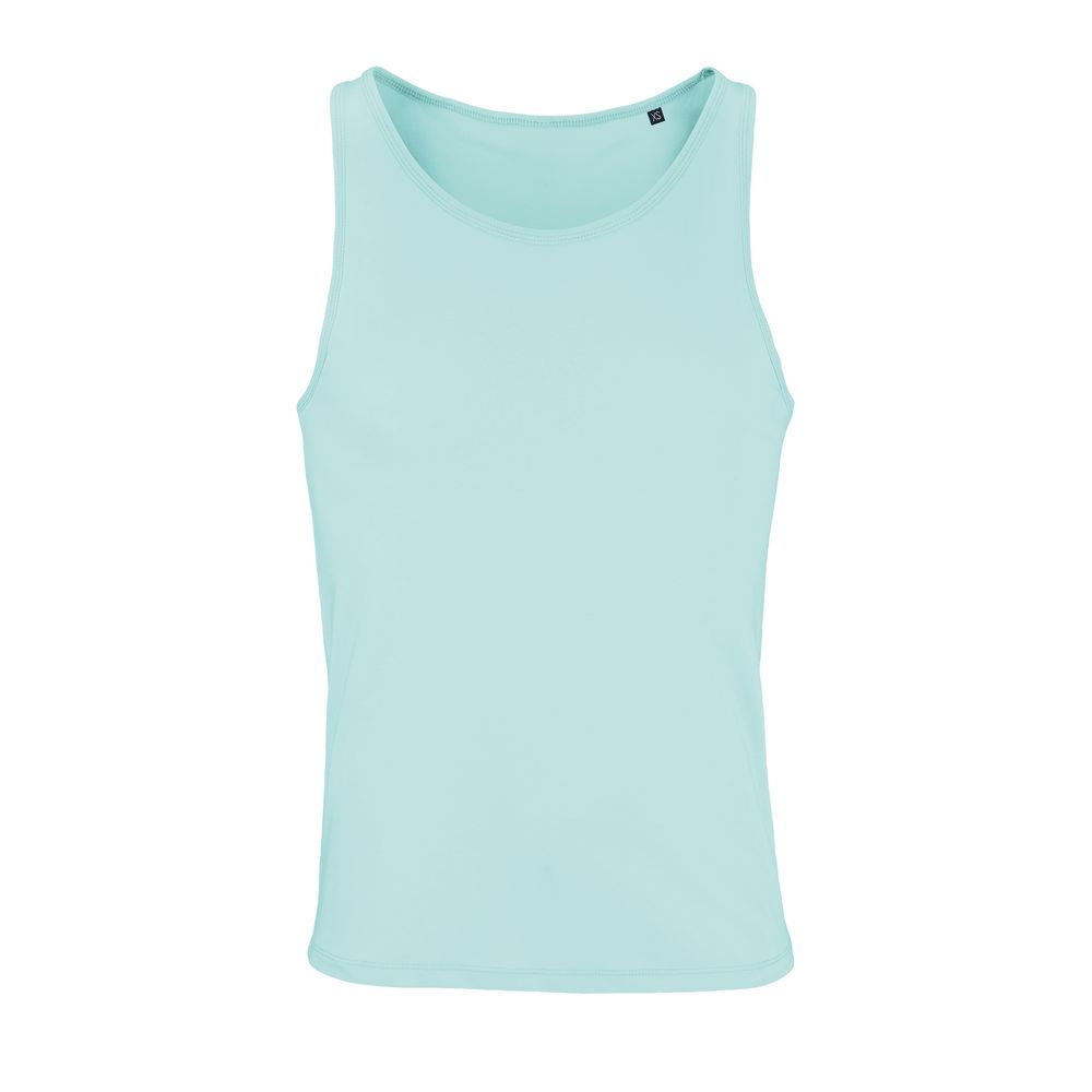 Майка унисекс Crusader TT, зелено-голубая с логотипом