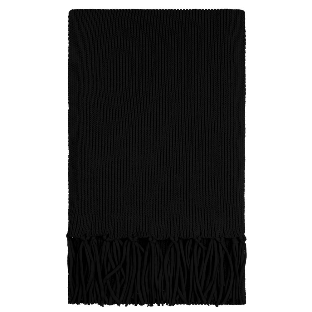 Шарф Flette, черный с логотипом