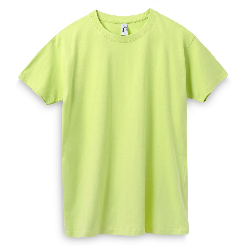 Футболка Imperial 190, зеленое яблоко с логотипом