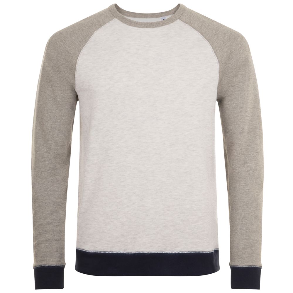 Толстовка унисекс Sandro, светло-серый меланж с темным меланжем с логотипом