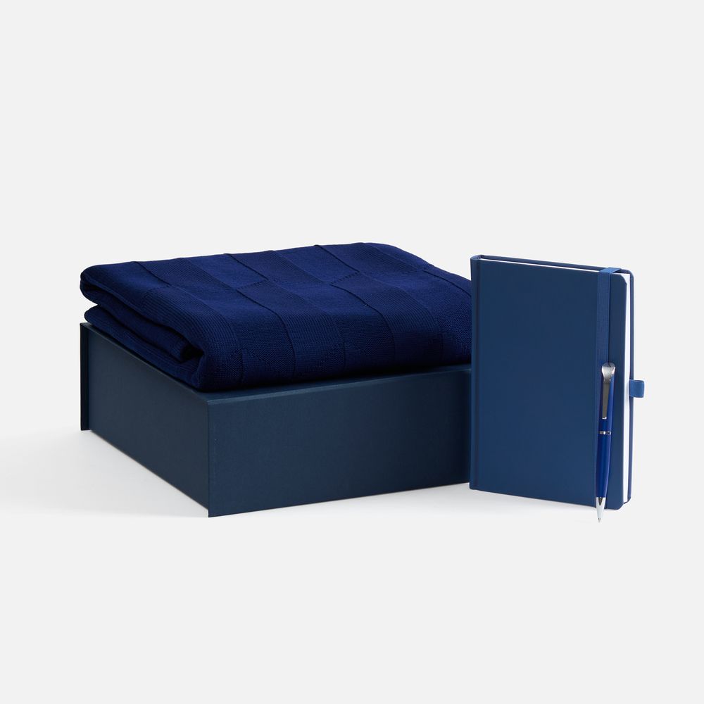 Набор Favor Warm, синий с логотипом