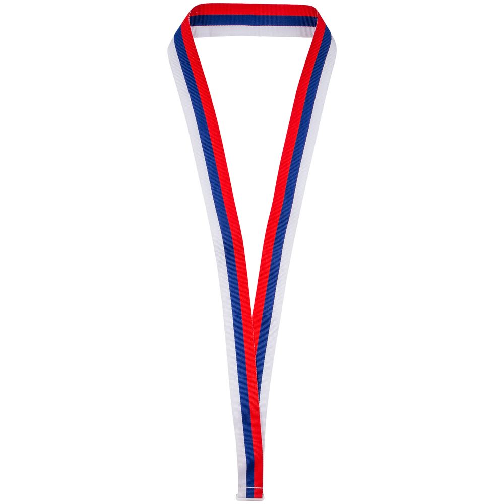 Лента для медали с пряжкой Ribbon, триколор с логотипом