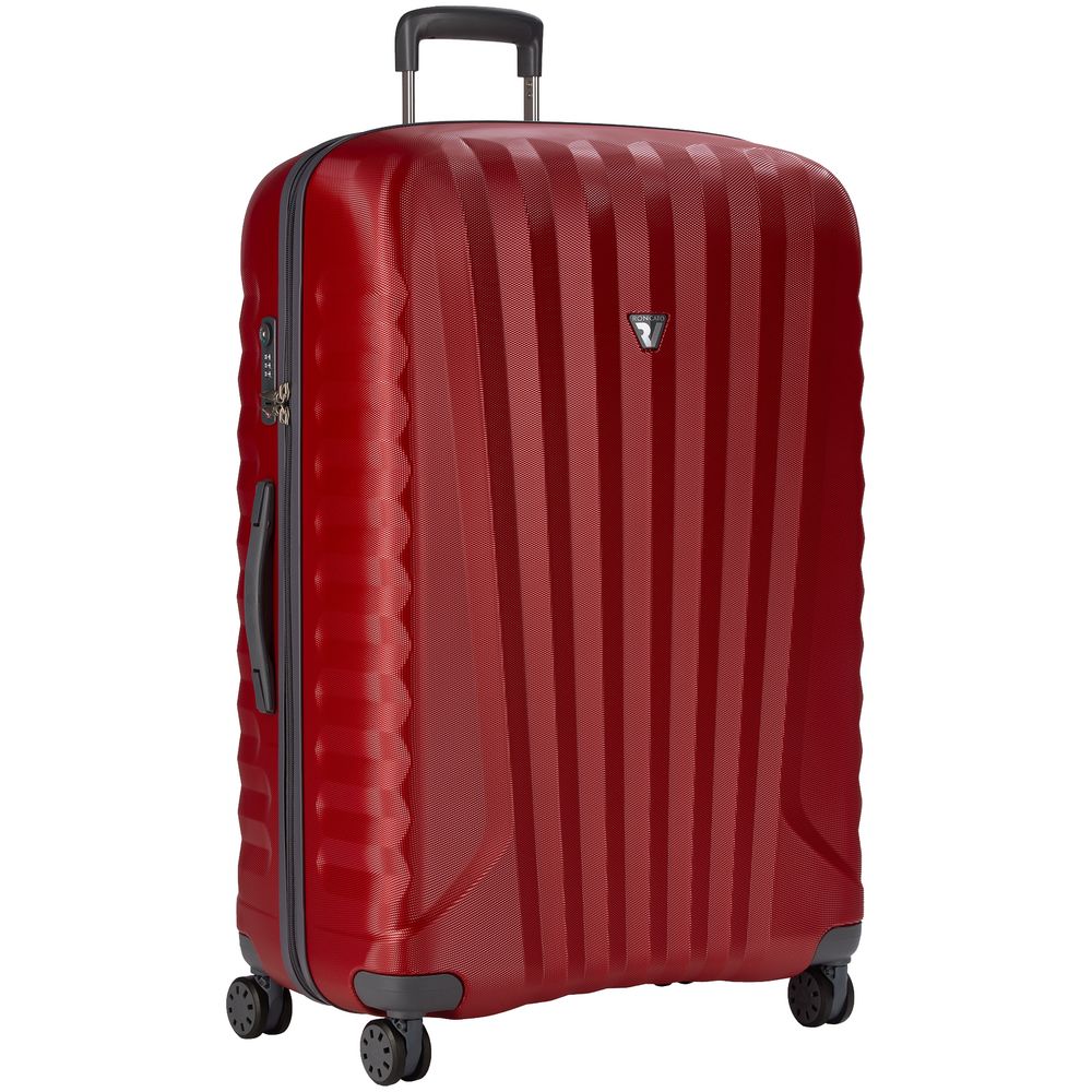 Чемодан Uno Zip Special L, красный с логотипом