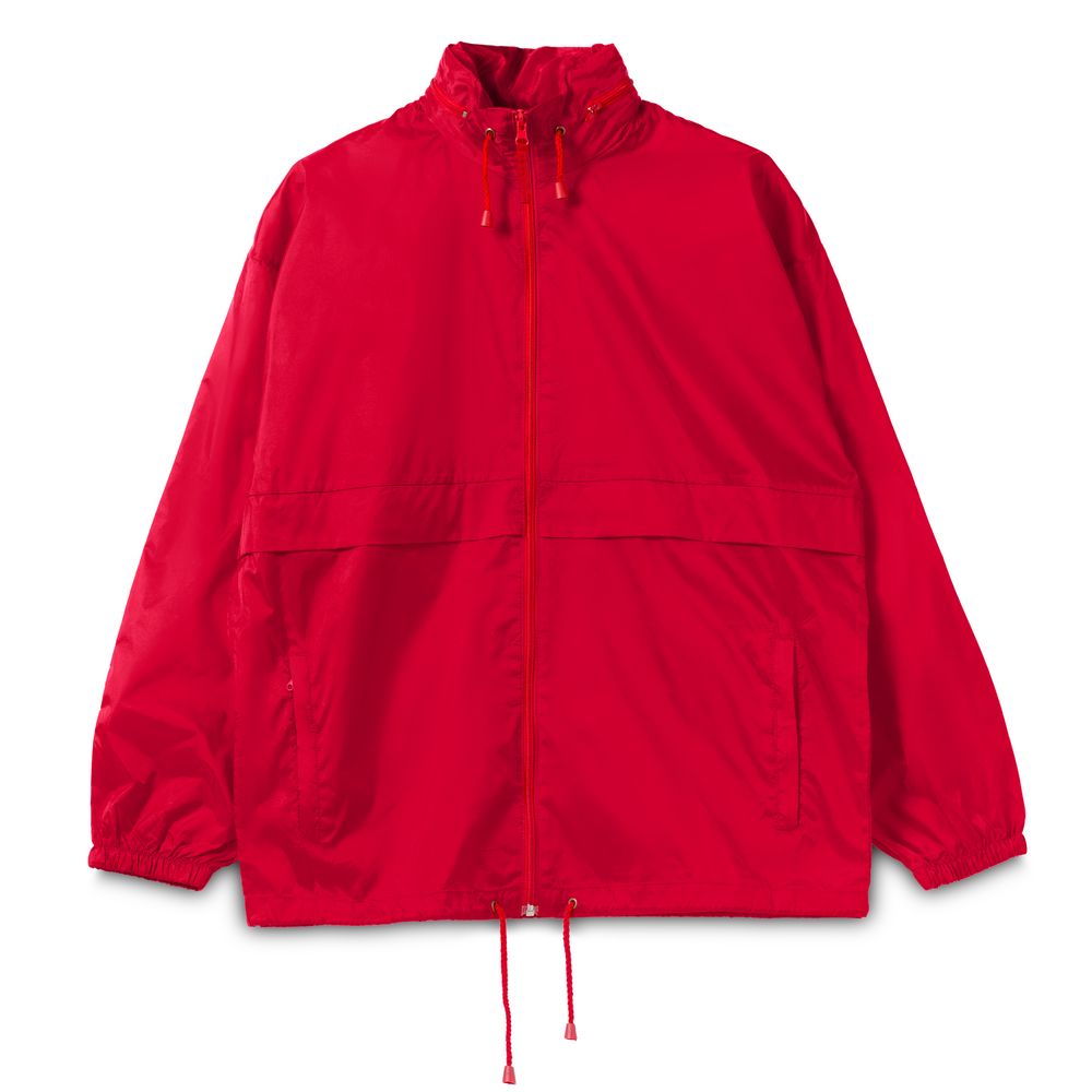 Ветровка из нейлона Surf 210, красная с логотипом