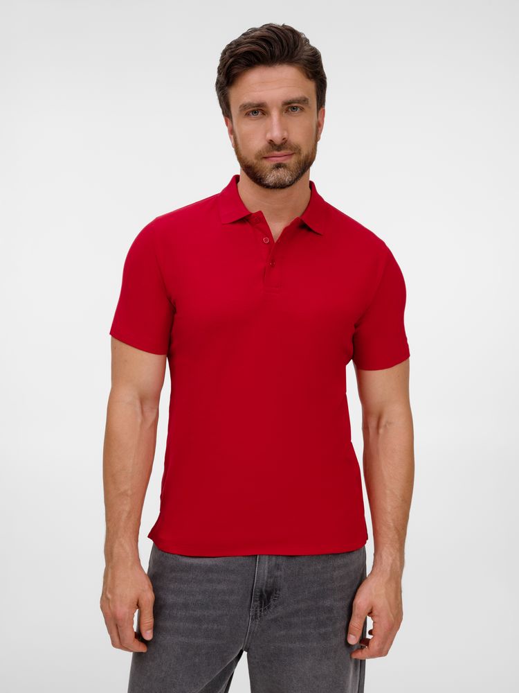 Рубашка поло унисекс Tervise, красная с логотипом