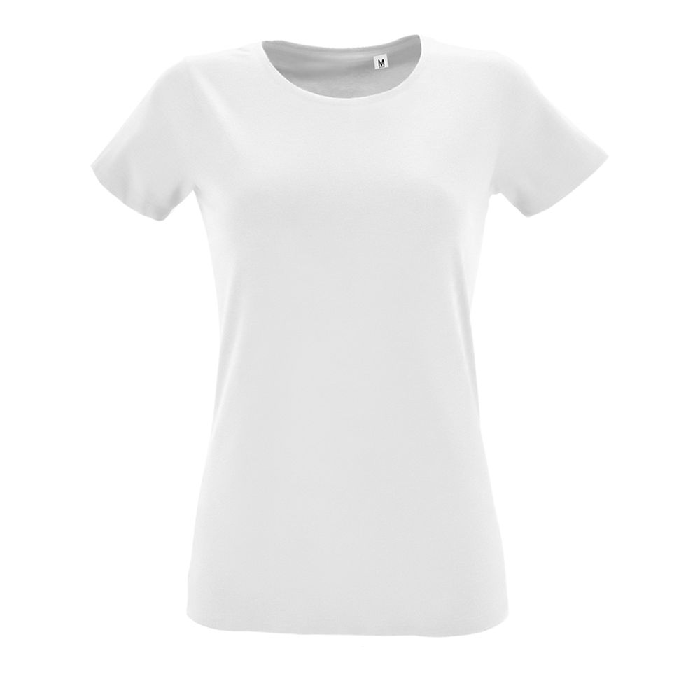 Футболка женская Regent Fit Women, белая с логотипом