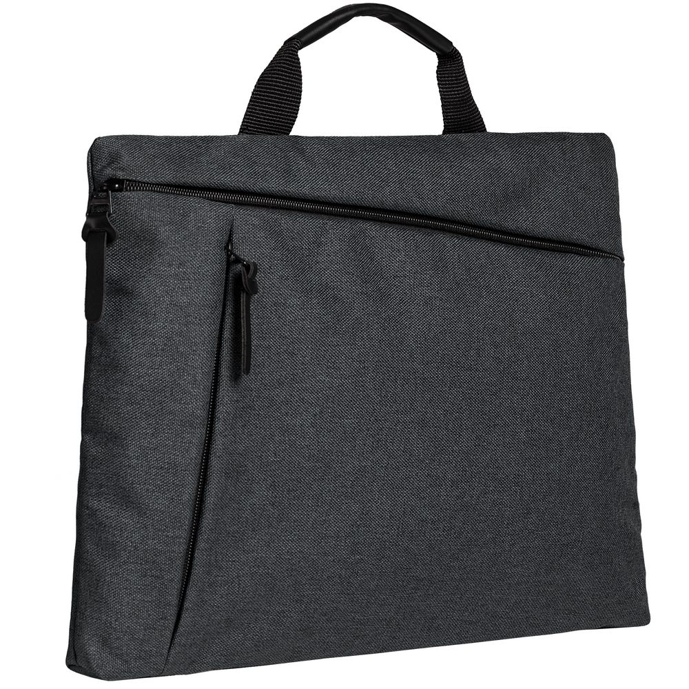 Сумка для документов HotDoc, темно-серая с логотипом