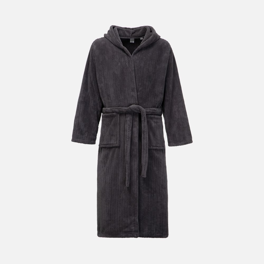 Халат флисовый Magic Mantle, темно-серый с логотипом