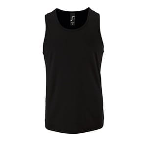 Майка мужская Sporty TT Men, черная с логотипом