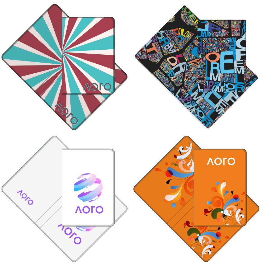 Обложка для паспорта Devon Print на заказ с логотипом