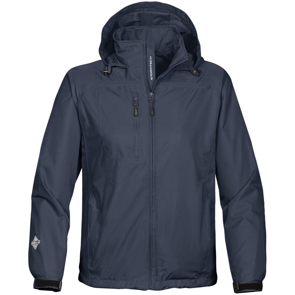 Ветровка мужская Stratus, темно-синяя с логотипом