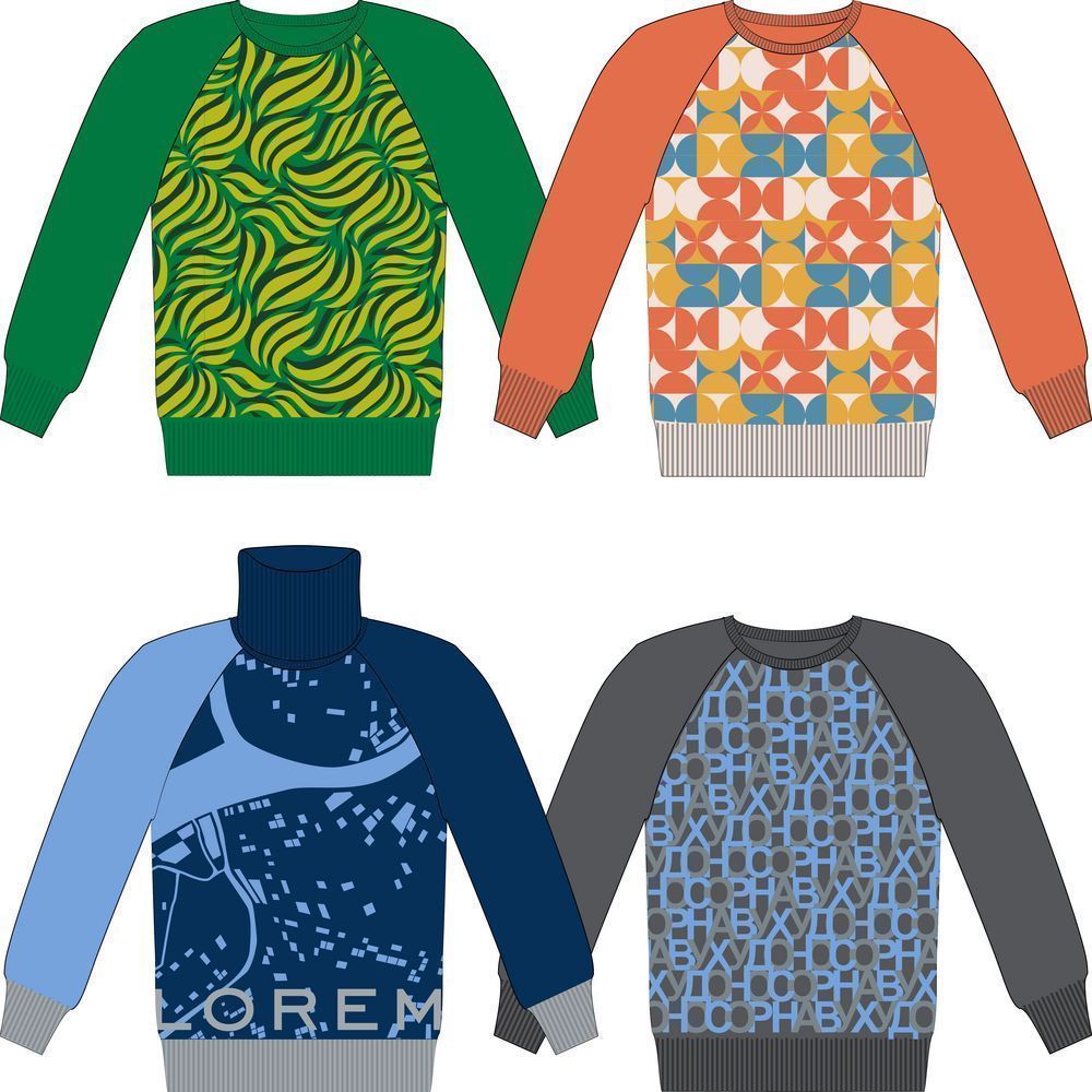 Джемпер на заказ Tricksy Net Reglan, полушерсть