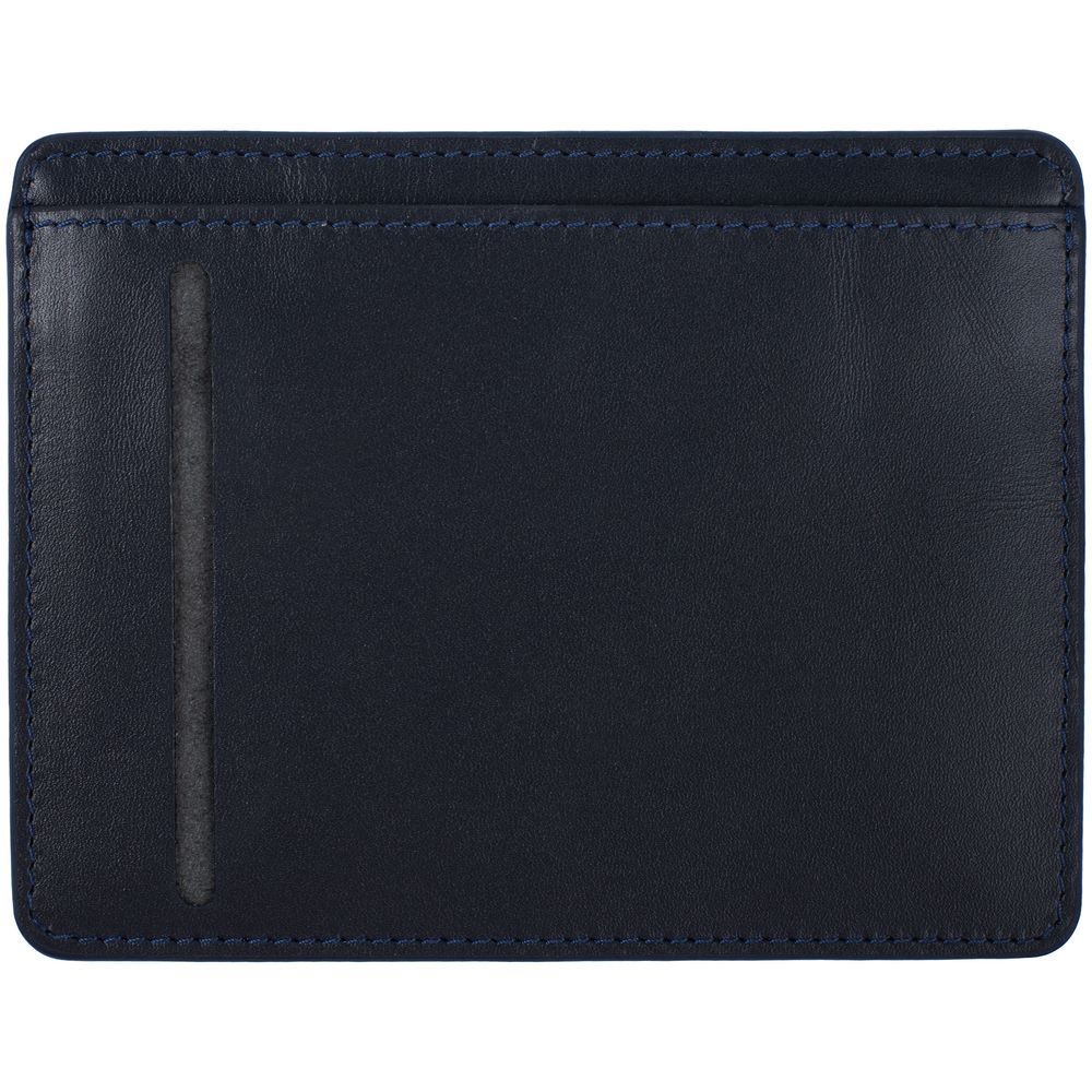 Чехол для карт Remini, темно-синий с логотипом