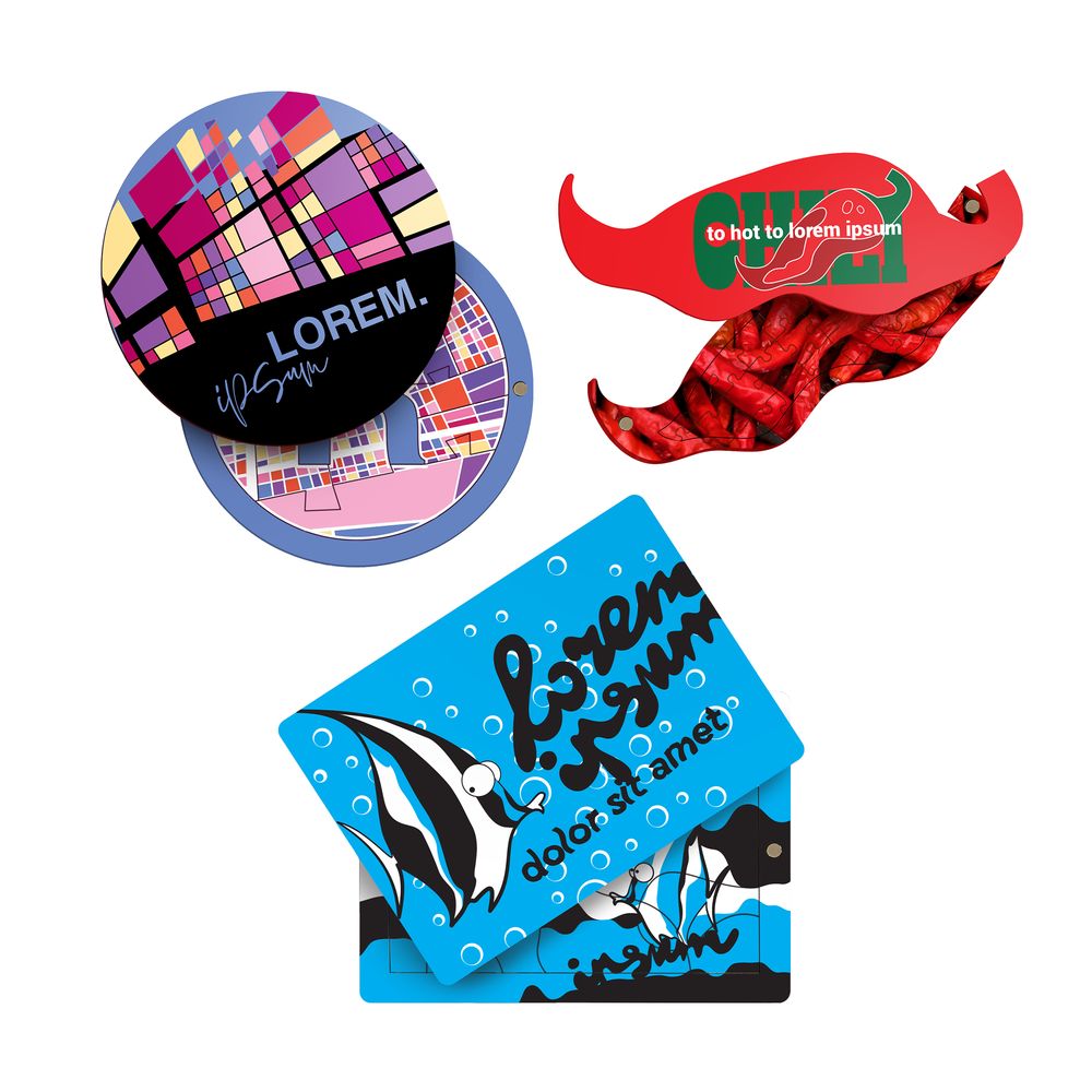 Деревянный пазл с крышкой PuzzleBox на заказ с логотипом