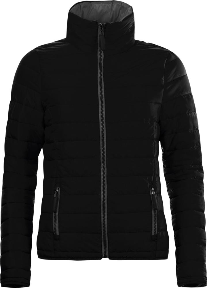 Пуховик легкий женский Ride Women черный с логотипом