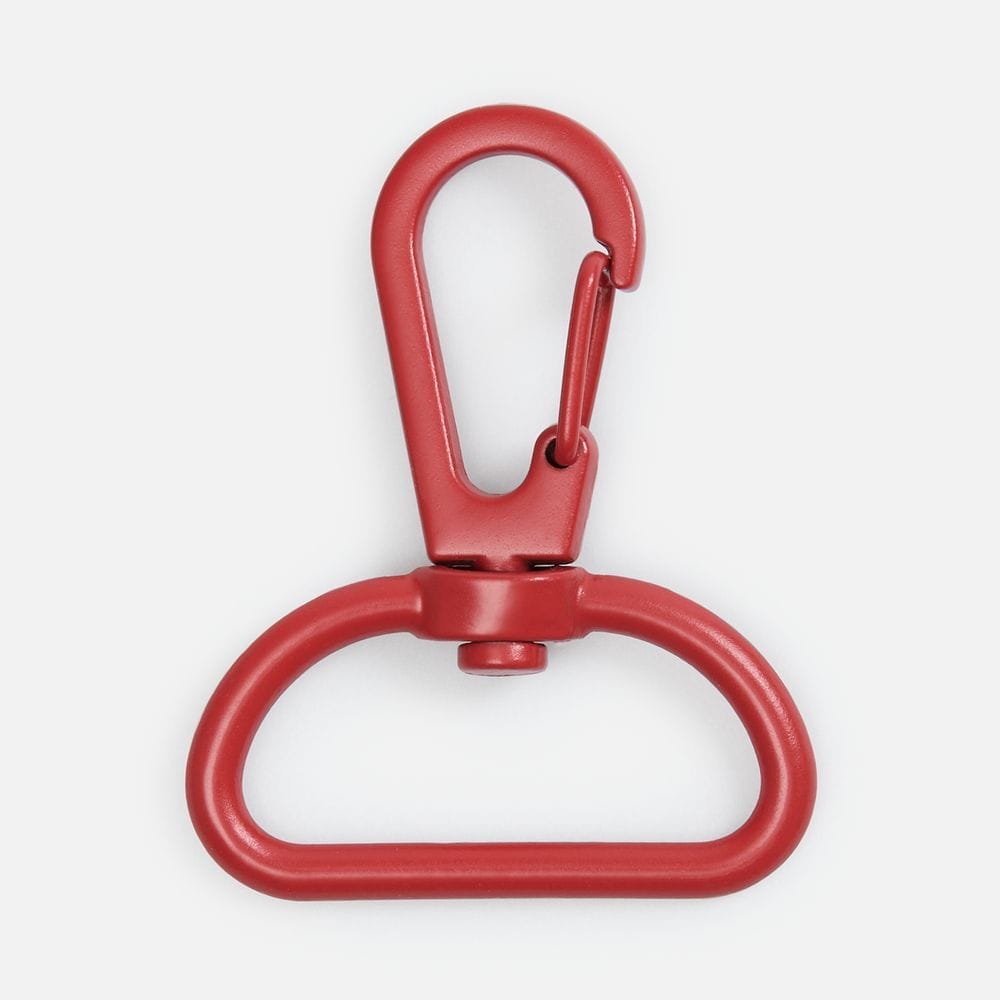 Застежка-карабин Snap Hook, L, красная с логотипом