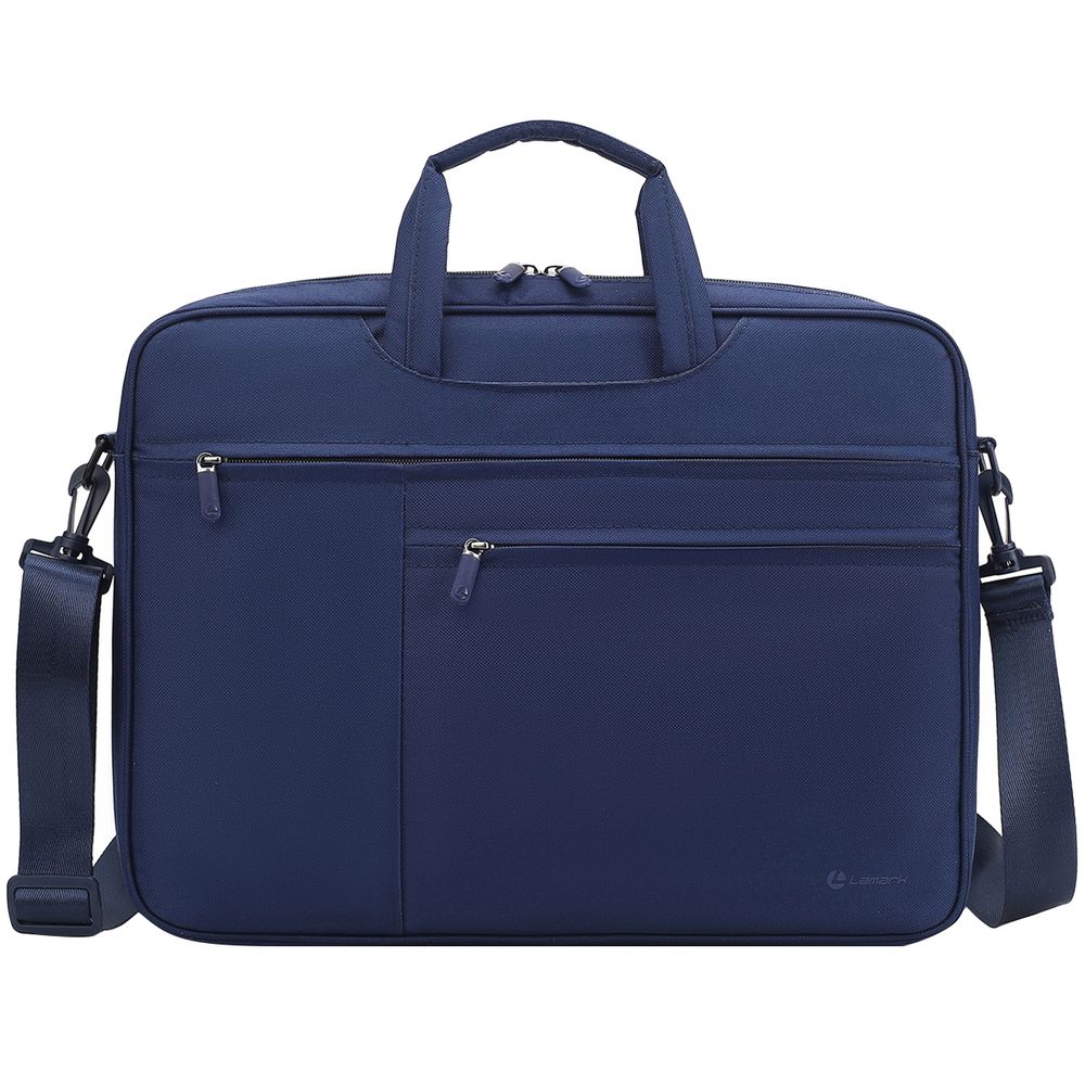 Сумка для ноутбука L236, синяя с логотипом