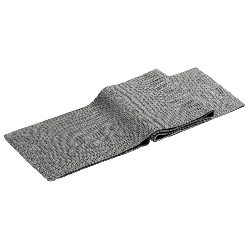 Шарф Stout, серый меланж с логотипом