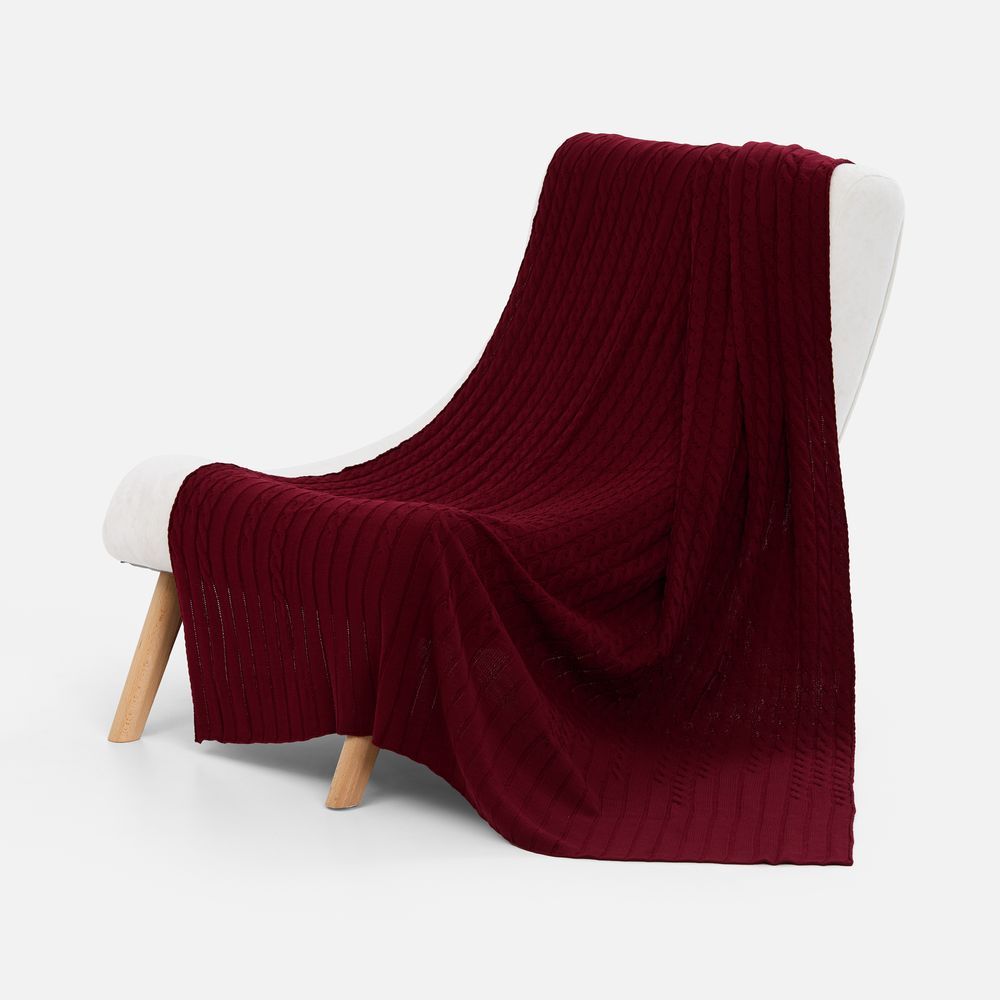 Плед Tressa, темно-красный Плед Tressa, темно-красный