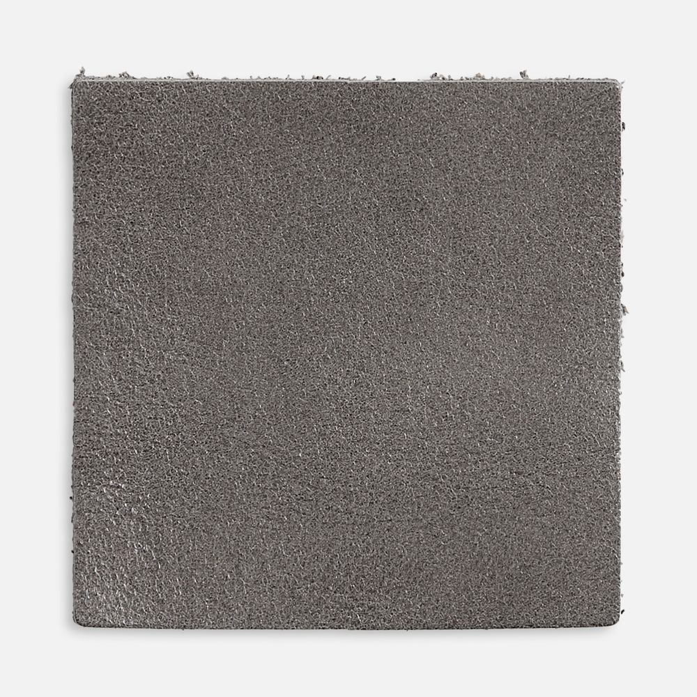 Лейбл кожаный Pasek, L, серый с логотипом