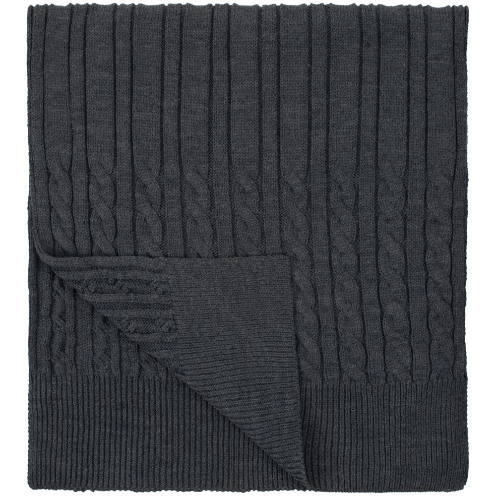 Шарф Heat Trick, темно-серый меланж с логотипом