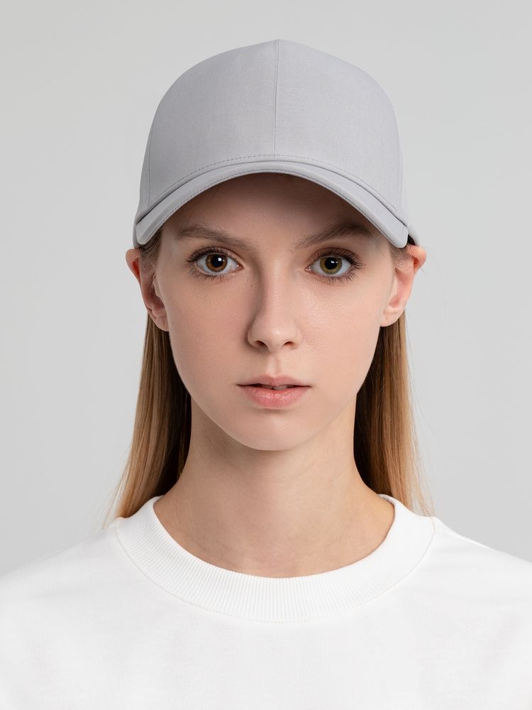 Бейсболка Kosmos, серая с логотипом