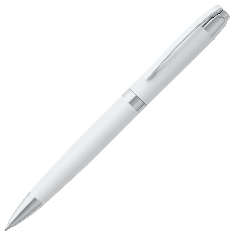 Ручка шариковая Razzo Chrome, ver.2, белый с логотипом