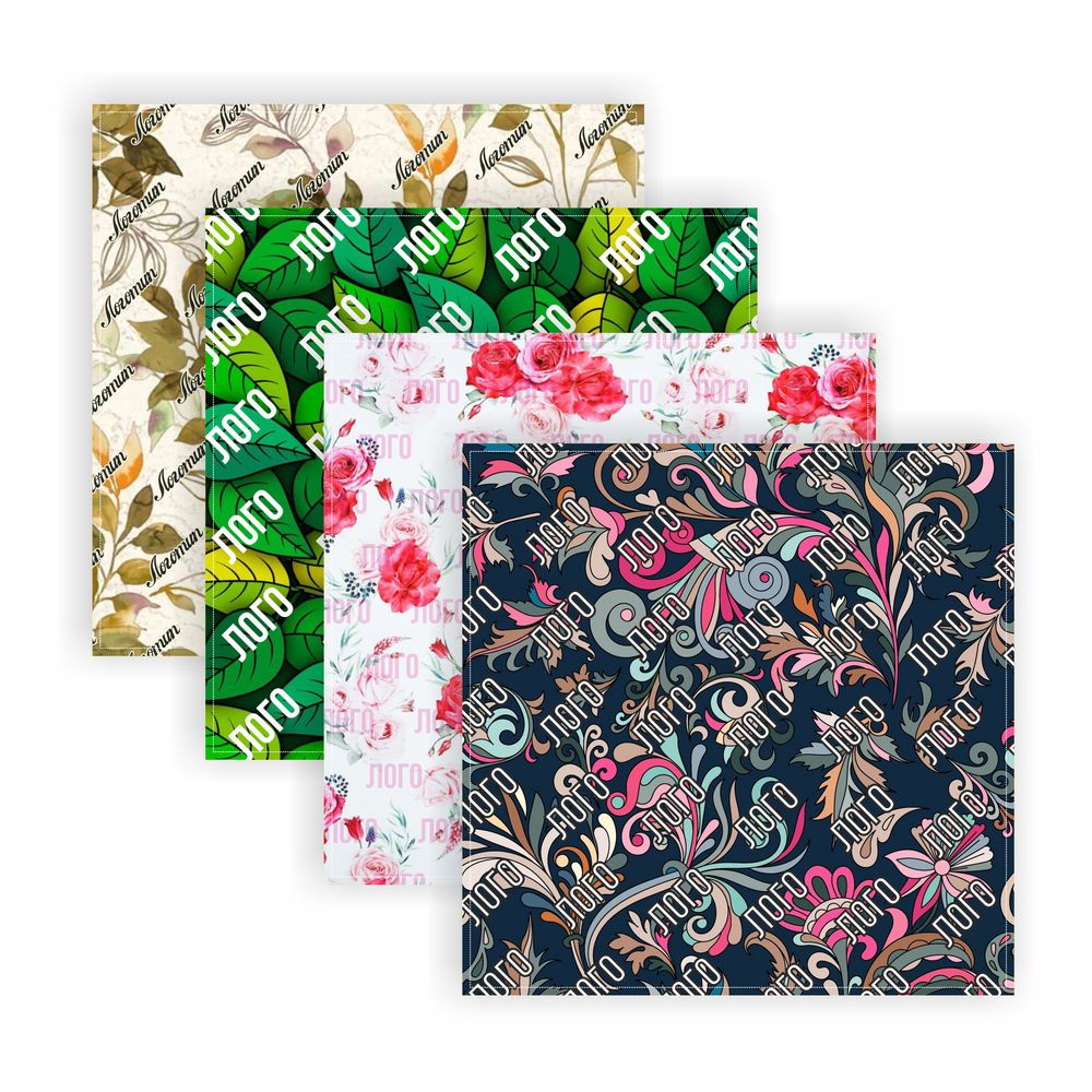 Платок с печатью на заказ ColorSharm, M с логотипом