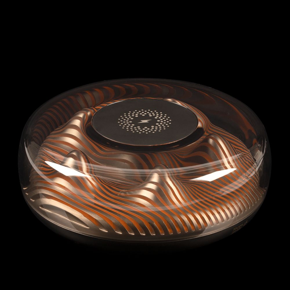 Станция беспроводной зарядки с подсветкой apexPoint ver.2, черная с логотипом