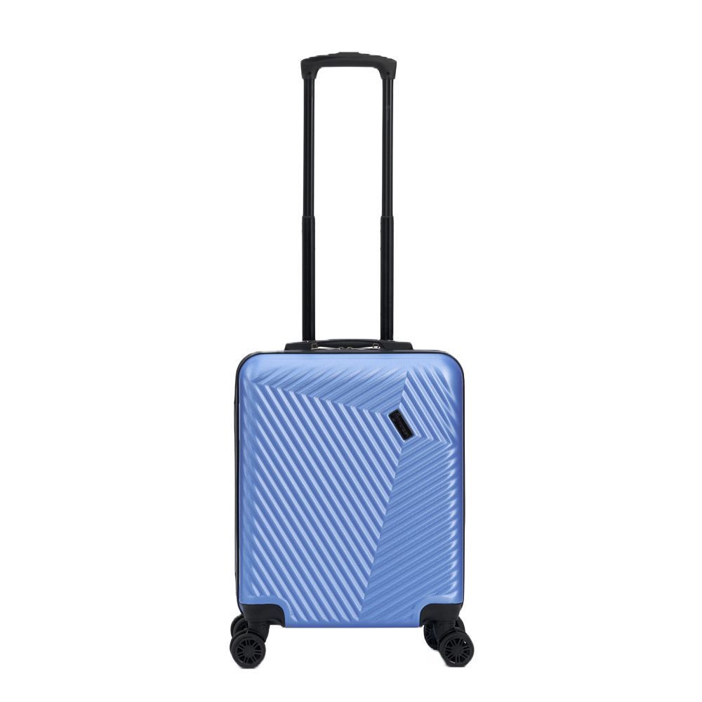 Чемодан Lama S, голубой с логотипом