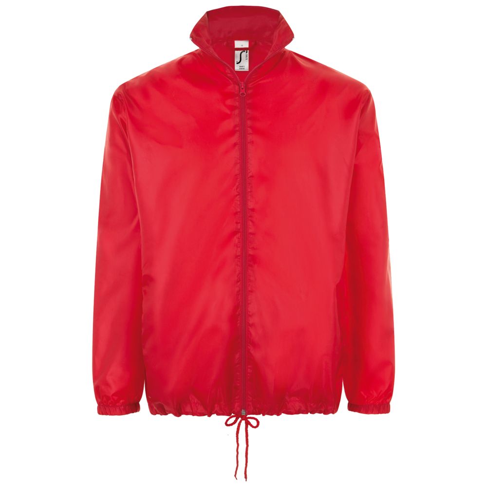 Ветровка унисекс Shift, красная с логотипом