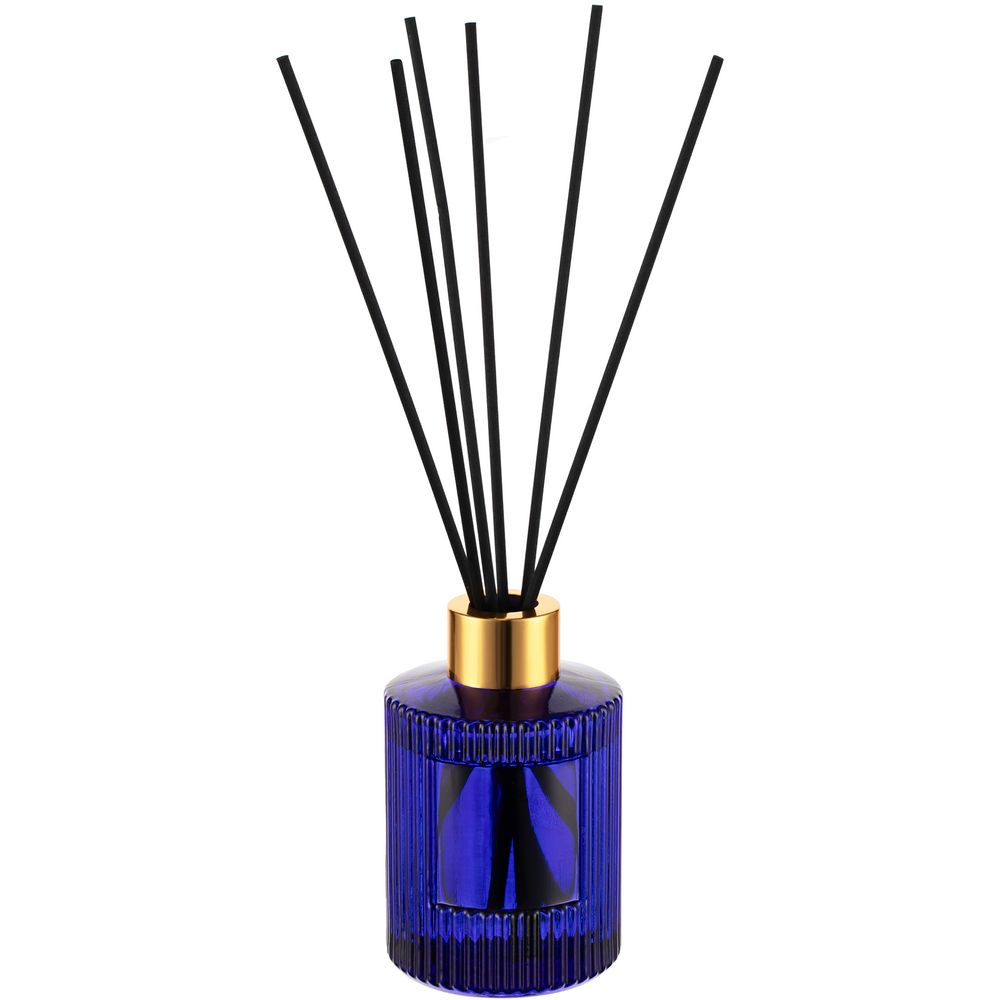 Диффузор ароматический Fragnola, пряная древесина и кардамон, темно-синий с логотипом