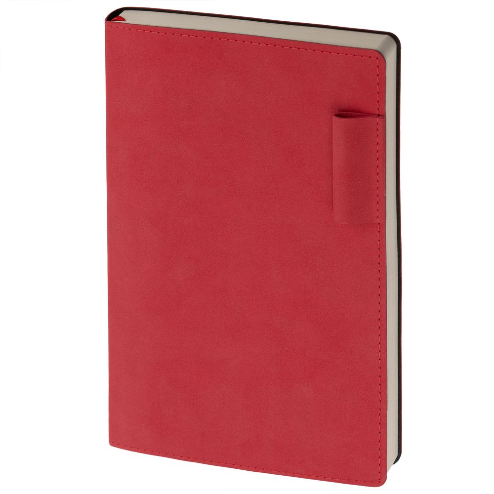 Ежедневник Lable, недатированный, красный с логотипом