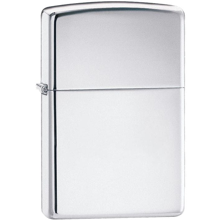 Зажигалка Zippo Classic High Polish, серебристая с логотипом